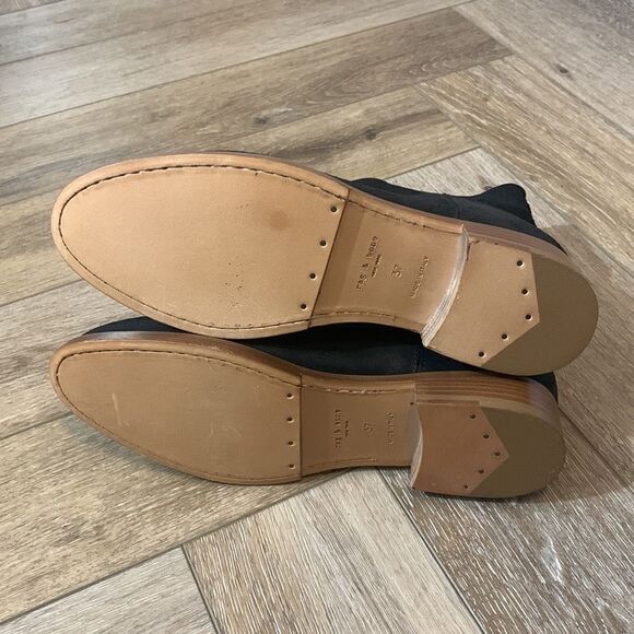 Rag & Bone Holly Suede Flat Ankle Boots - Picture 4 of 7